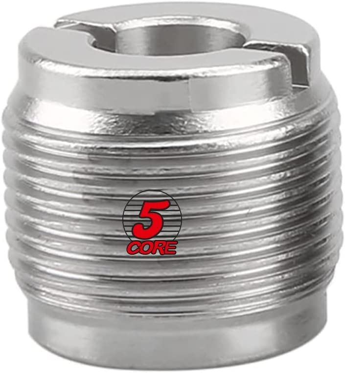 5 Core Mic Stand Adapter Aluminum 5/8 Male to 3/8 Female Screw for Clips MS ADP M SLV 38F-58M 1PC - Intensery