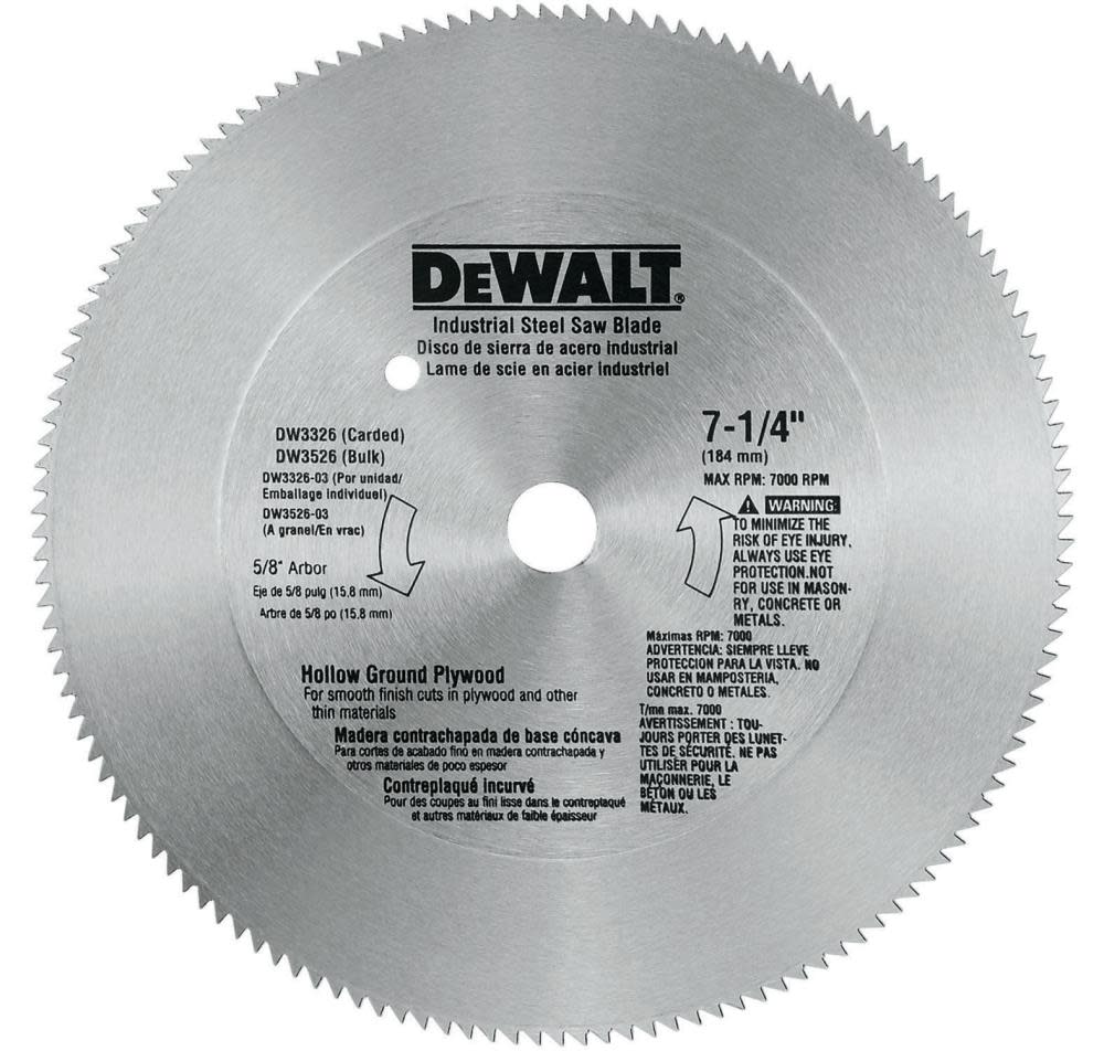 DEWALT 7-1/4 in. Iron / Steel Saw Blade DW3330 from DEWALT - Intensery