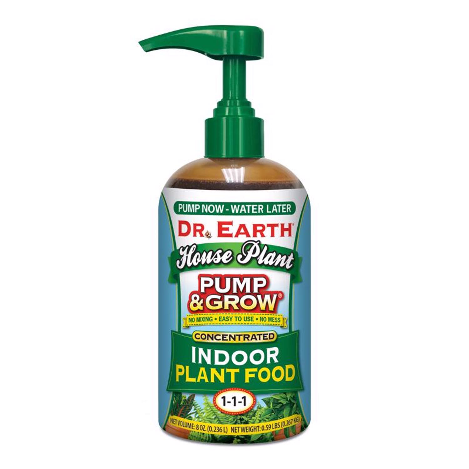 Dr. Earth Pump \u0026 Grow Organic Liquid Concentrate Plant Food 8 oz - Intensery