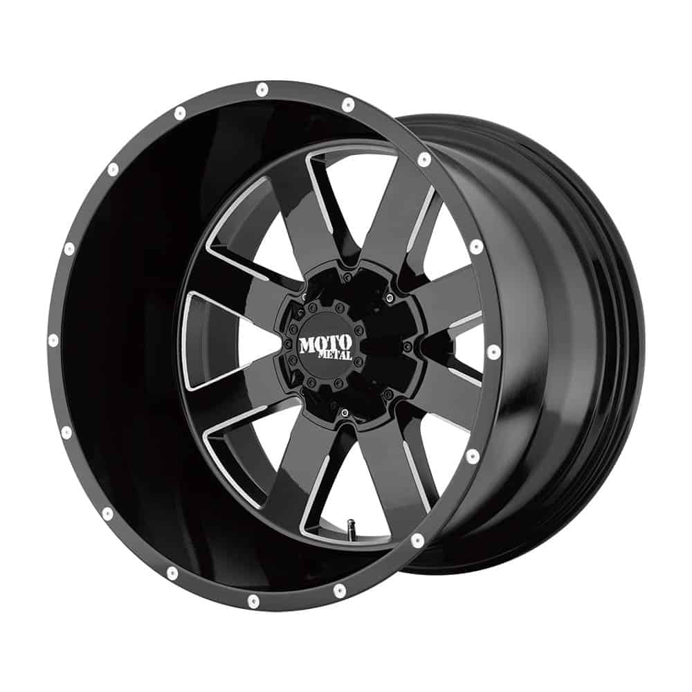 Moto Metal MO962 MO962 20X9 8X6.5 G-BLK MILL 0MM - Intensery