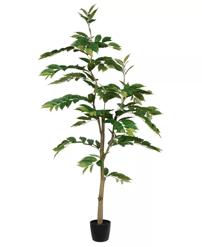 Vickerman 6' Potted Artificial Green Nandina Tree - Intensery