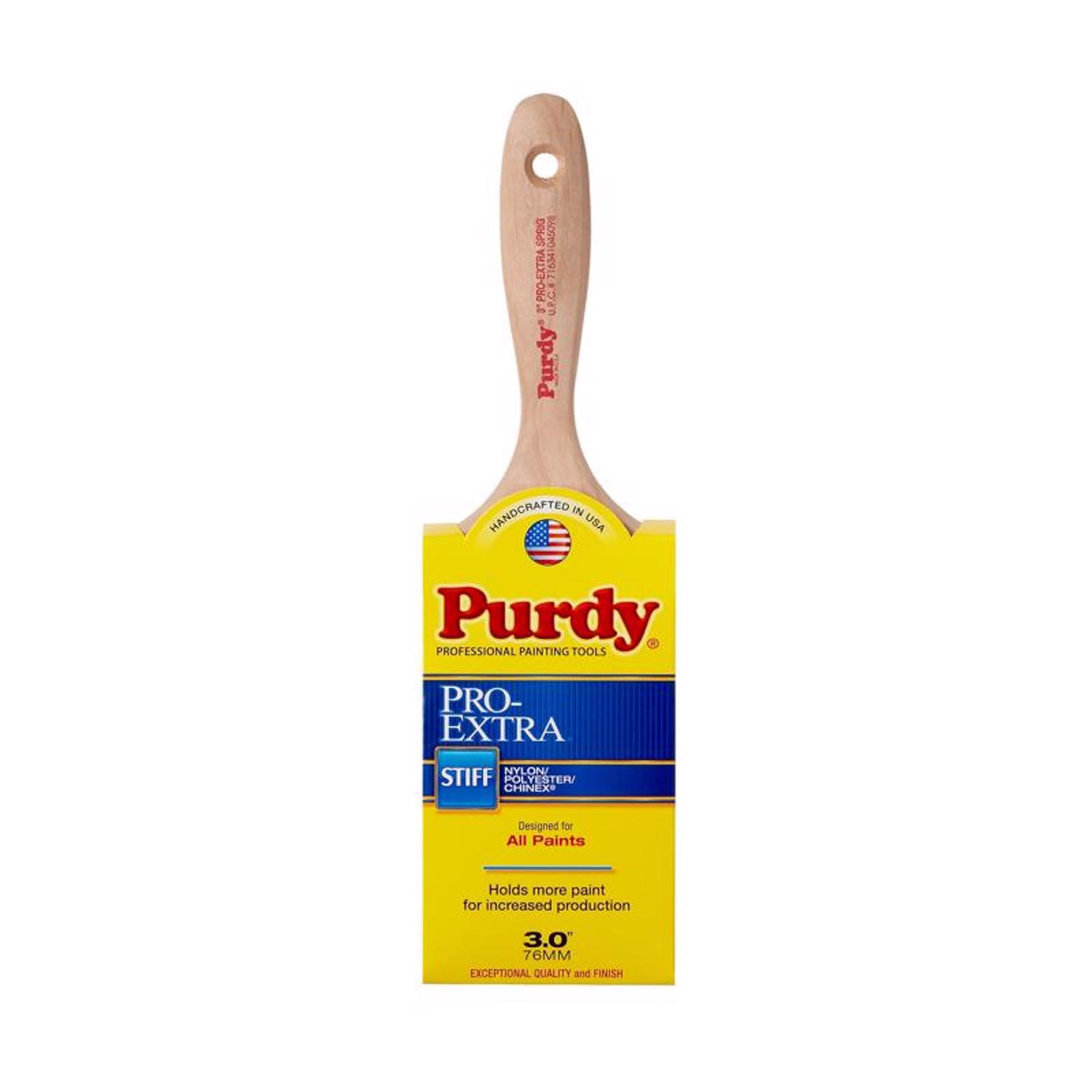 Purdy Pro-Extra Sprig 3 in. Stiff Flat Trim Paint Brush - Intensery