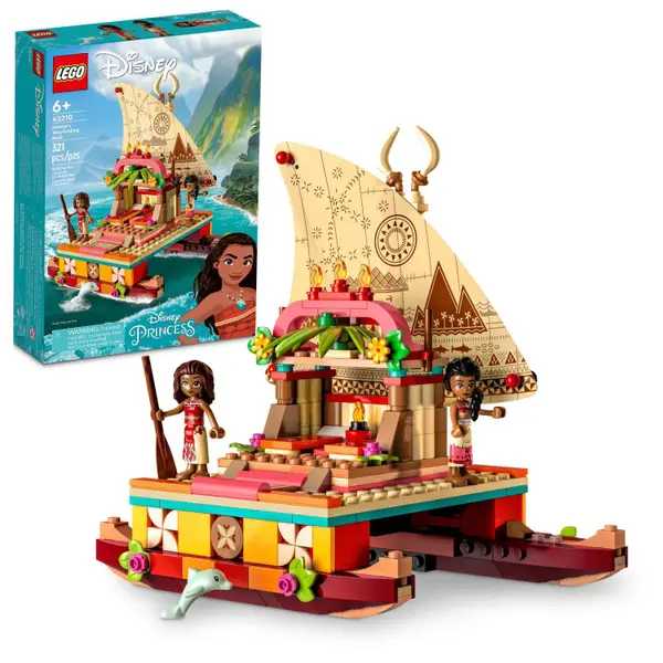 LEGO Disney Moana's Wayfinding Boat 43210 Building Toy Set - Intensery