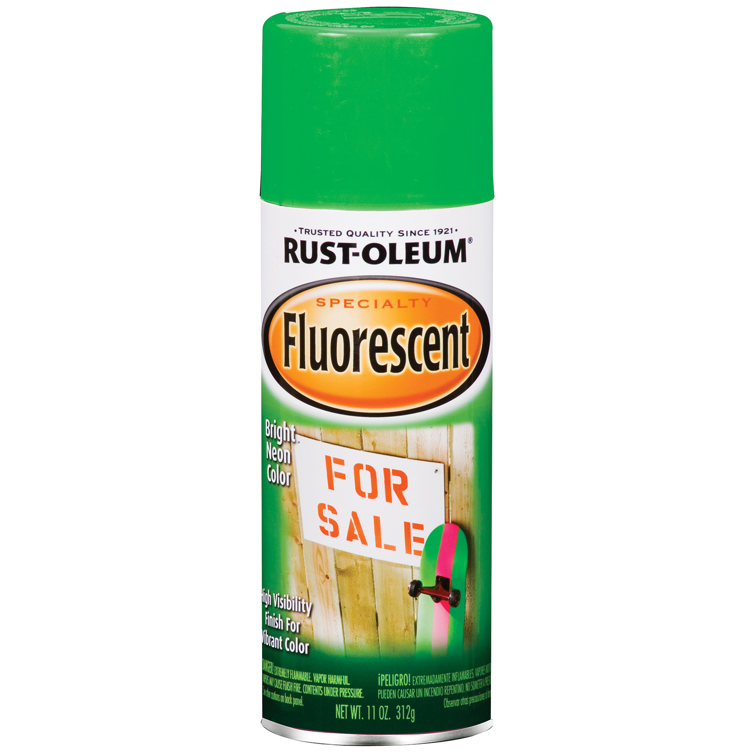 Rust-Oleum Specialty Fluorescent Green Spray Paint 11 oz - Intensery