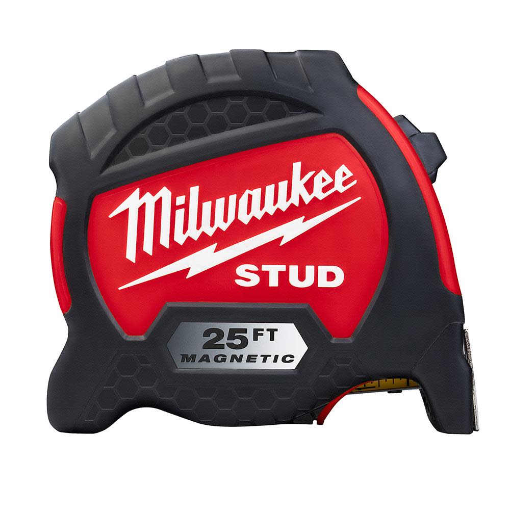 Milwaukee 25ft Magnetic STUD Tape Measure 48-22-9725M from Milwaukee - Intensery