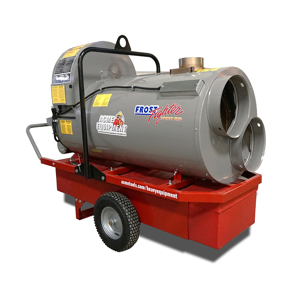 Indirect Fired 500k BTU Portable Heater System with Power Meter and Fan Bypass Switch(OIL/DIESEL) 20 amp - Intensery