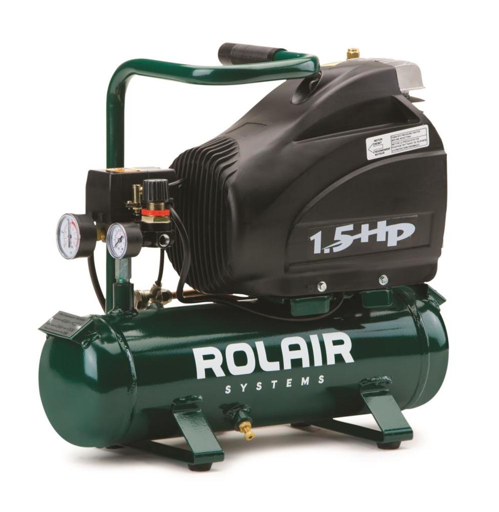 Rolair 1.5 HP (115V) 4 CFM Gall Hot-Dog Compressor FC1500HS3 from Rolair - Intensery