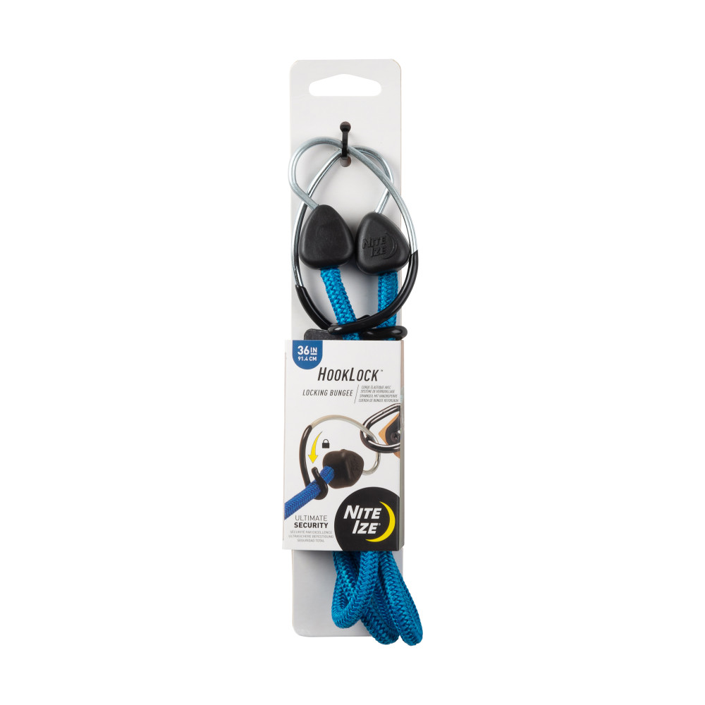 Nite Ize HookLock Locking Bungee 36 Blue - Intensery