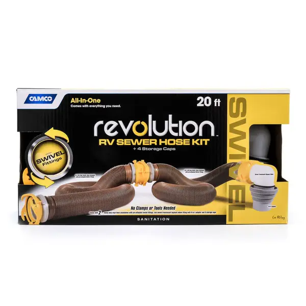 Camco Revolution Swivel Sewer Hose Kit - Intensery