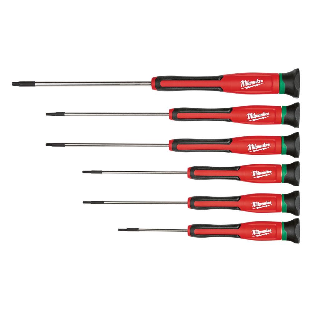 Milwaukee 6 pc. Torx Precision Screwdriver Set with Case 48-22-2610 from Milwaukee - Intensery