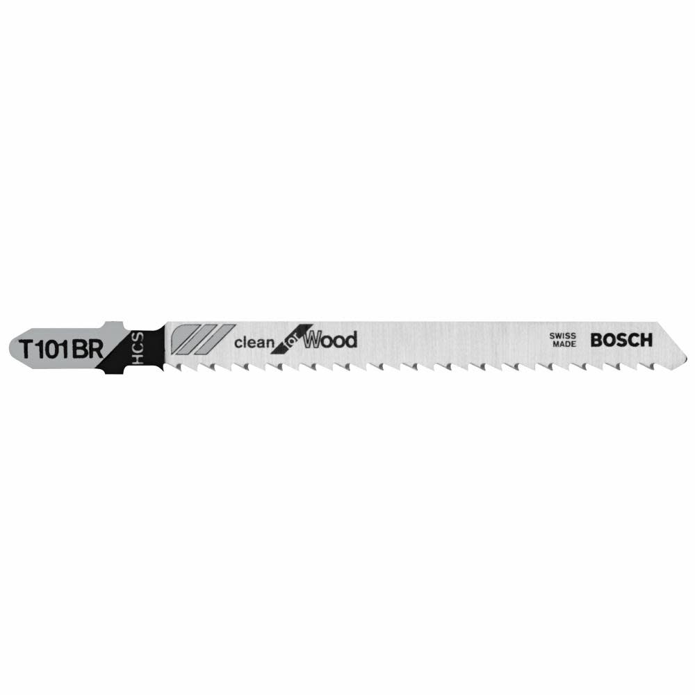 5 pc. 4 In. 10 TPI Reverse Pitch Clean for Wood T-Shank Jig Saw Blades - Intensery