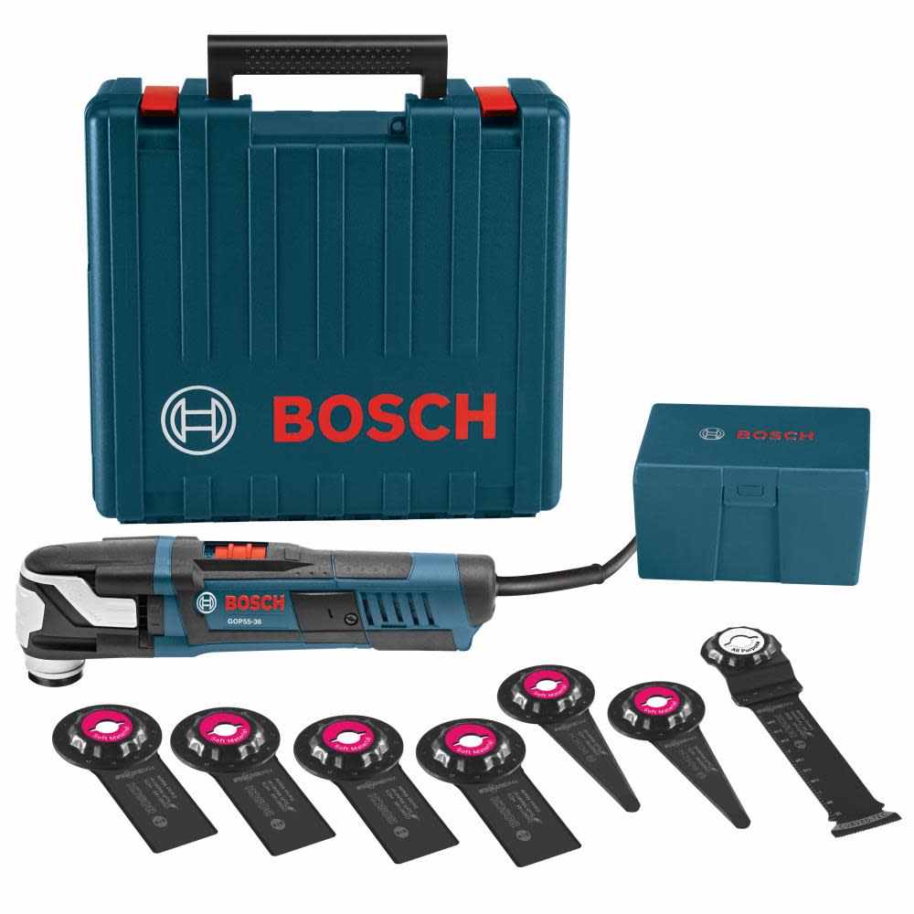 Bosch 8 pc. StarlockMax Oscillating Multi-Tool Kit GOP55-36C1 from Bosch - Intensery