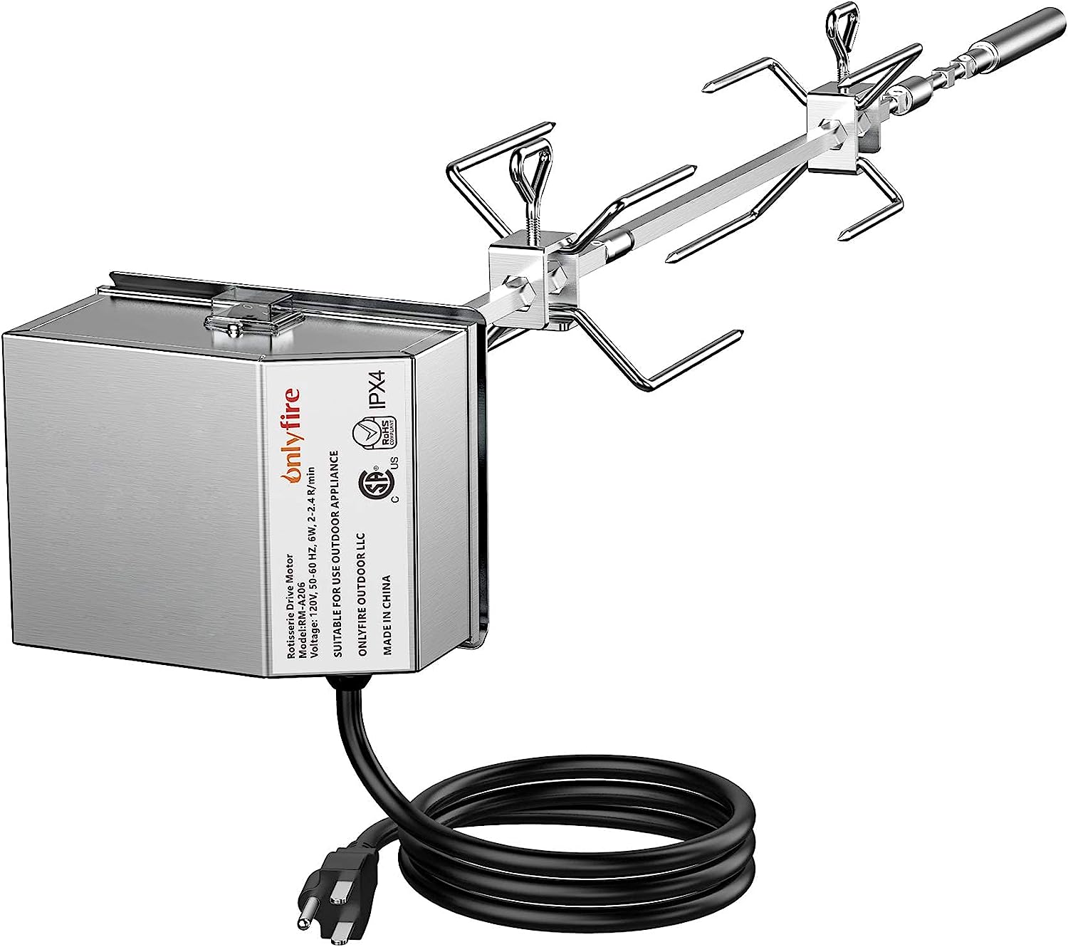 Rotisserie Kit Fits for Weber 7659 Spirit II 200/300 Series Gas Grills, Spirit ii e-210, s210, e-310, s-310 - Intensery
