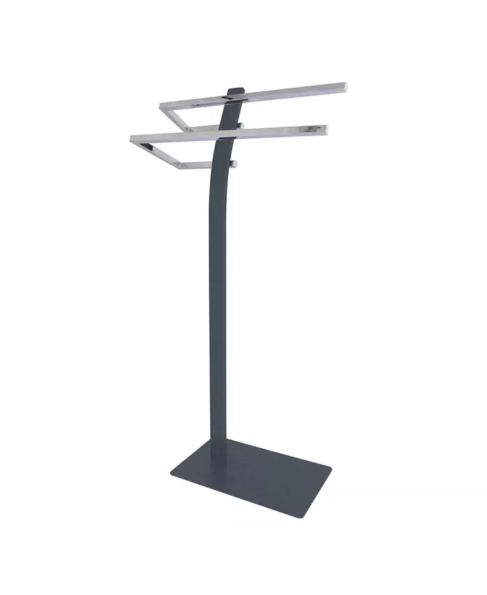 Kingston Brass Pedestal Dual Towel Rack in Chrome - Intensery