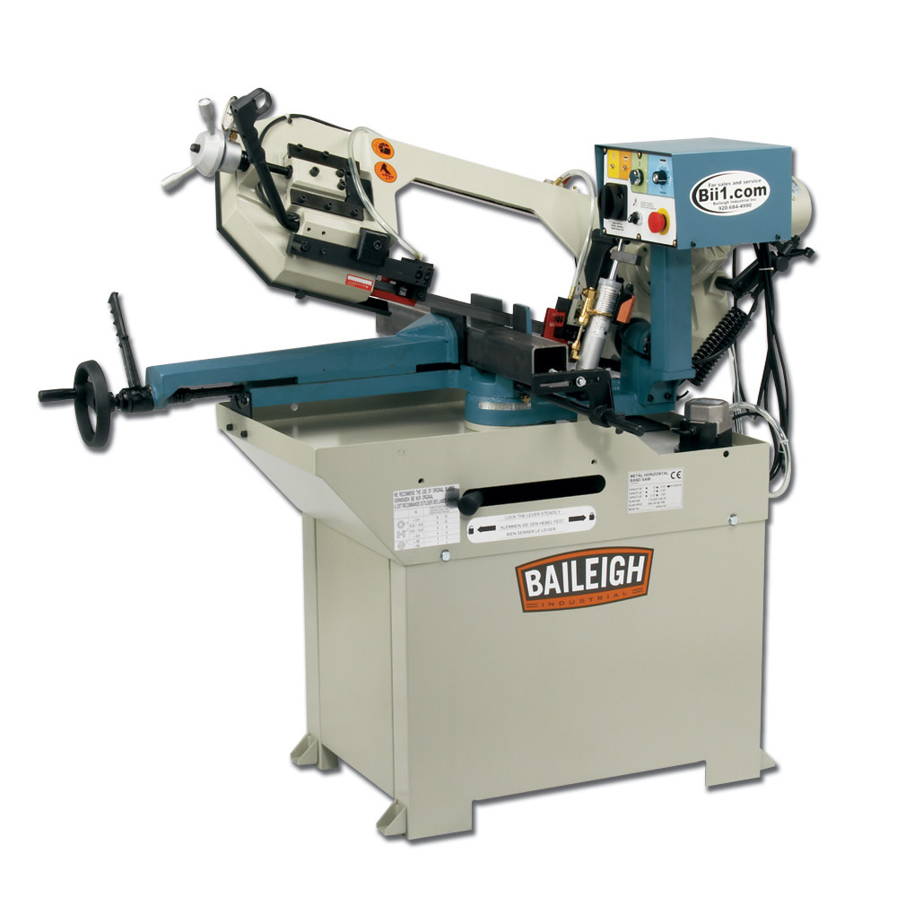 Baileigh BS-250M Horizontal Band Saw Single Mitering 110V 1 Phase - Intensery