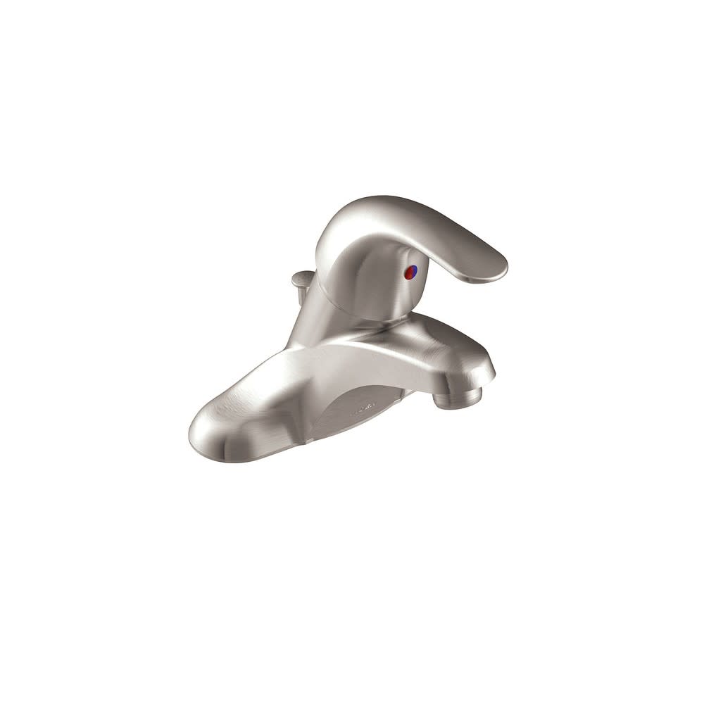 Moen Adler Bathroom Faucet Spot Resist Brushed Nickel Low Arc - Intensery