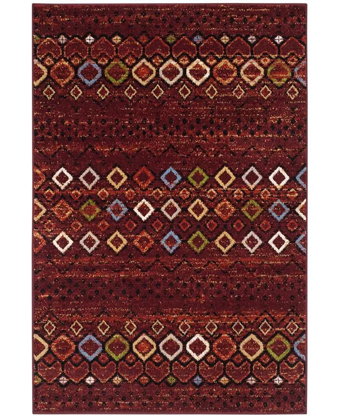 Safavieh Amsterdam 108 Terracotta and Multi Rug - Intensery