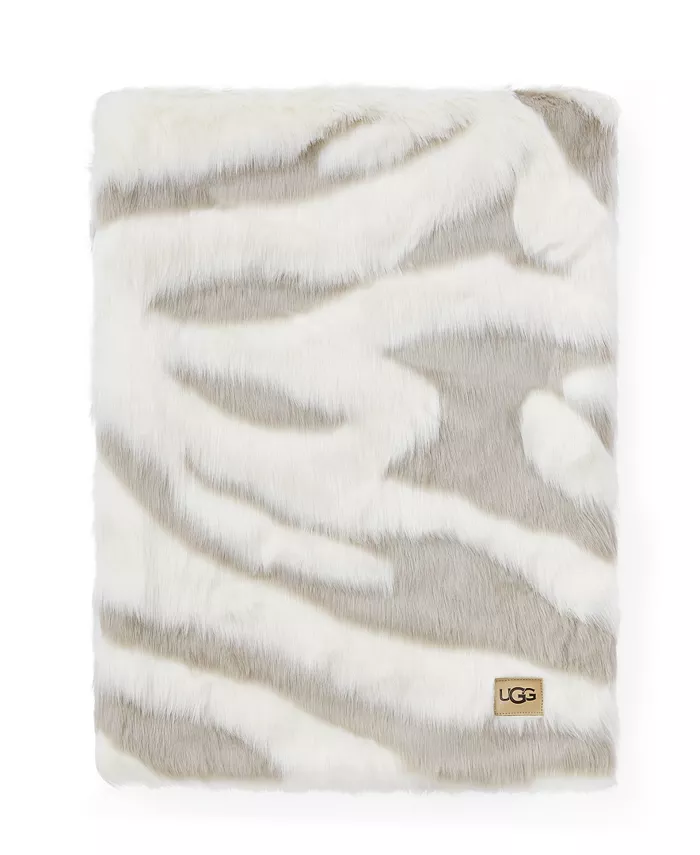 UGGandreg Shayla Jacquard Faux Fur Throw， 50