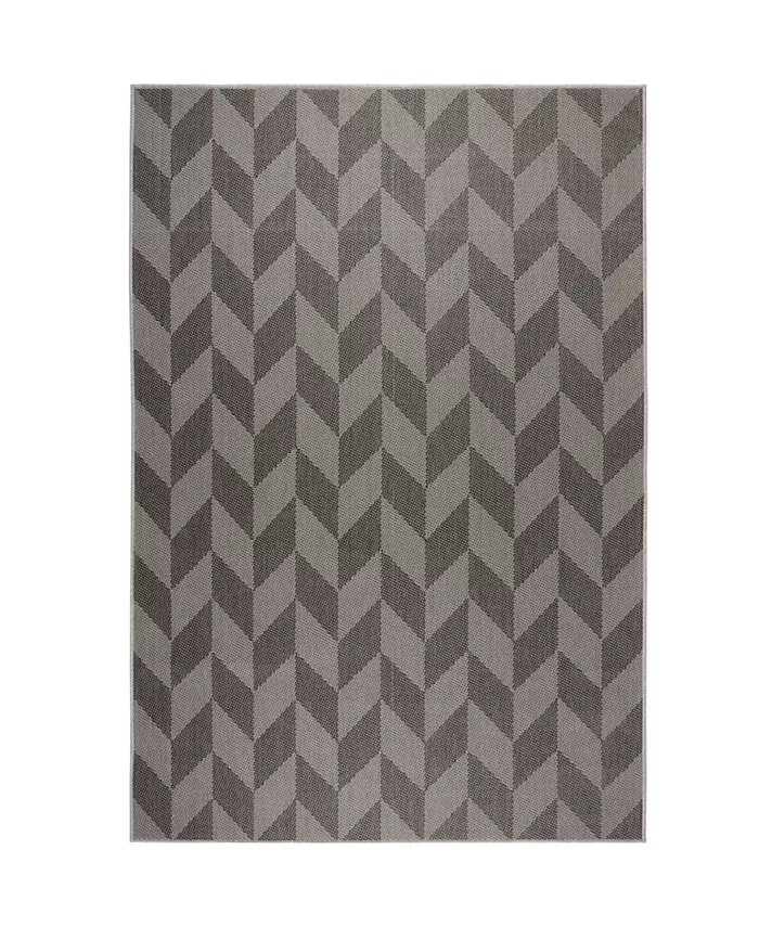 Nicole Miller Patio Country Calla Black Outdoor Area Rug Collection - Intensery