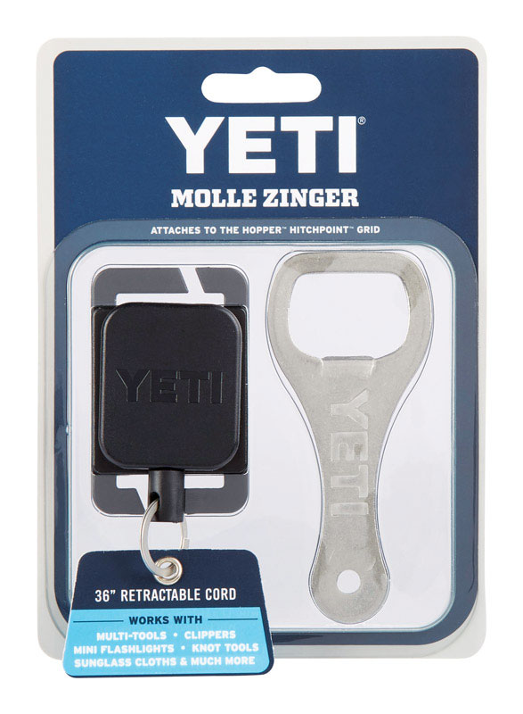 YETI Molle Zinger Bottle Opener Silver 1 pk - Intensery