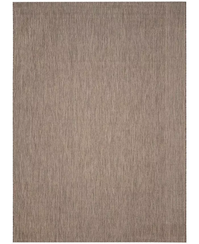 Safavieh Courtyard Brown and Beige 8' x 11' Sisal Weave Outdoor Area Rug - Intensery