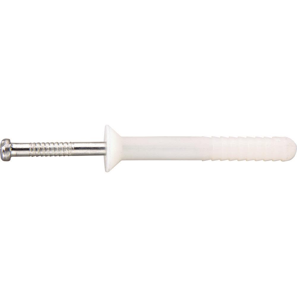 DEWALT Impact Nail and Pin Anchors NYLON NAILIN FH 1/4 X 1 1/2 QTY: 100 02542-PWR from DEWALT - Intensery