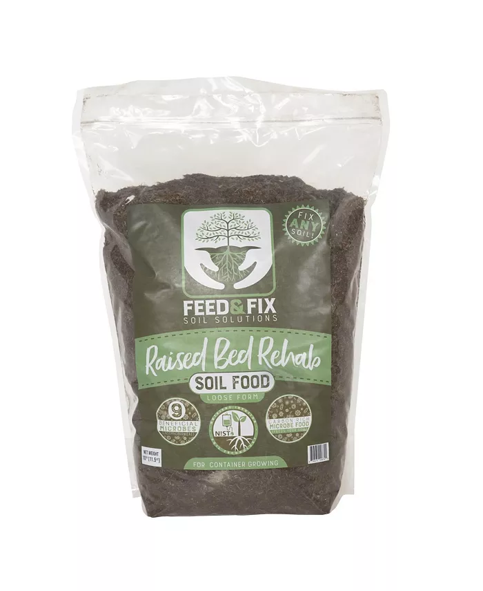 OrganiLock Raised Bed Rehab Potting Garden Soil For Growing， 10 Pound Bag - Intensery