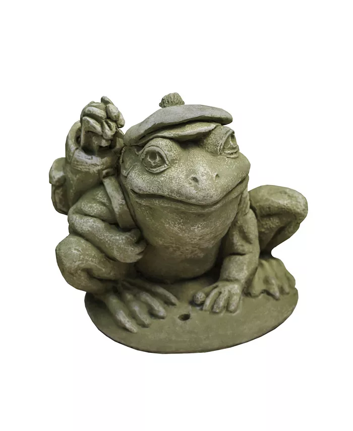 Campania International Golfer Frog Garden Statue - Intensery