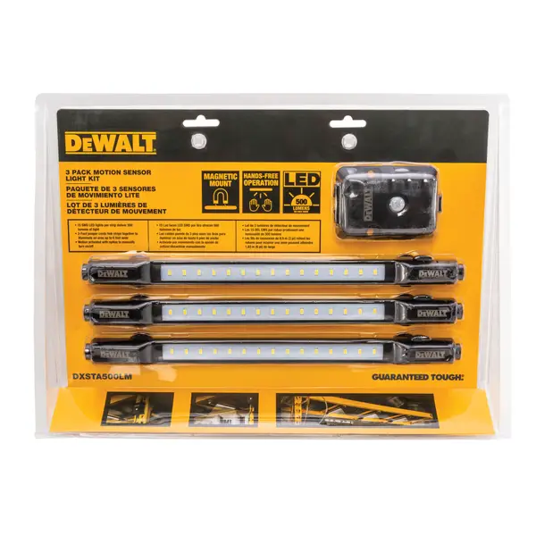 DEWALT 1，500-Lumen LED Motion Activated Magnetic Light Kit - Intensery