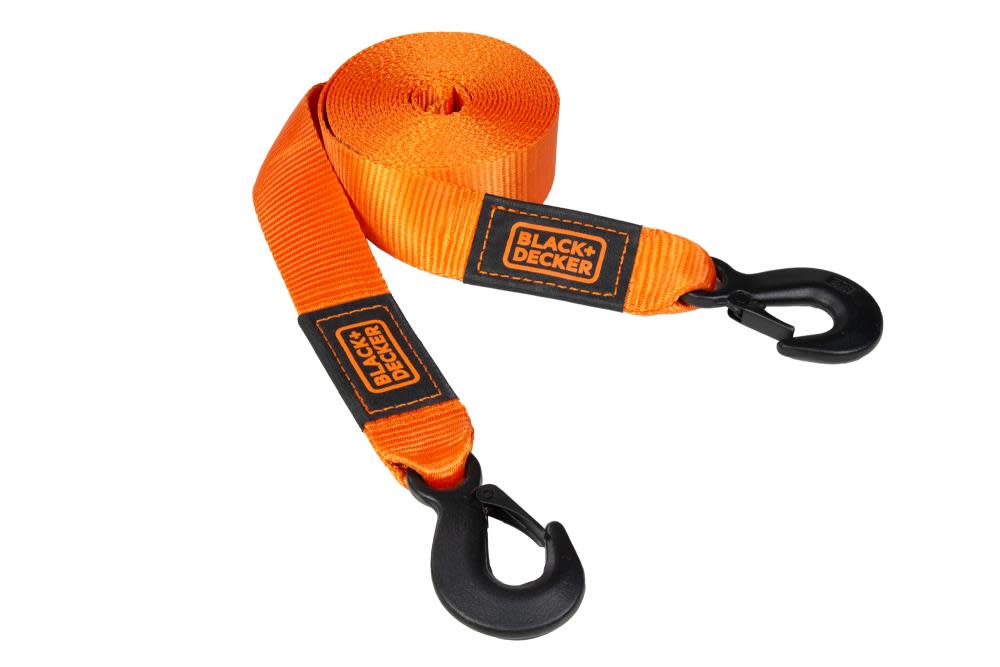 BLACK AND DECKER Tow Strap 2 x 20and#8242; Medium Duty 9000 LB Break Strength - Intensery