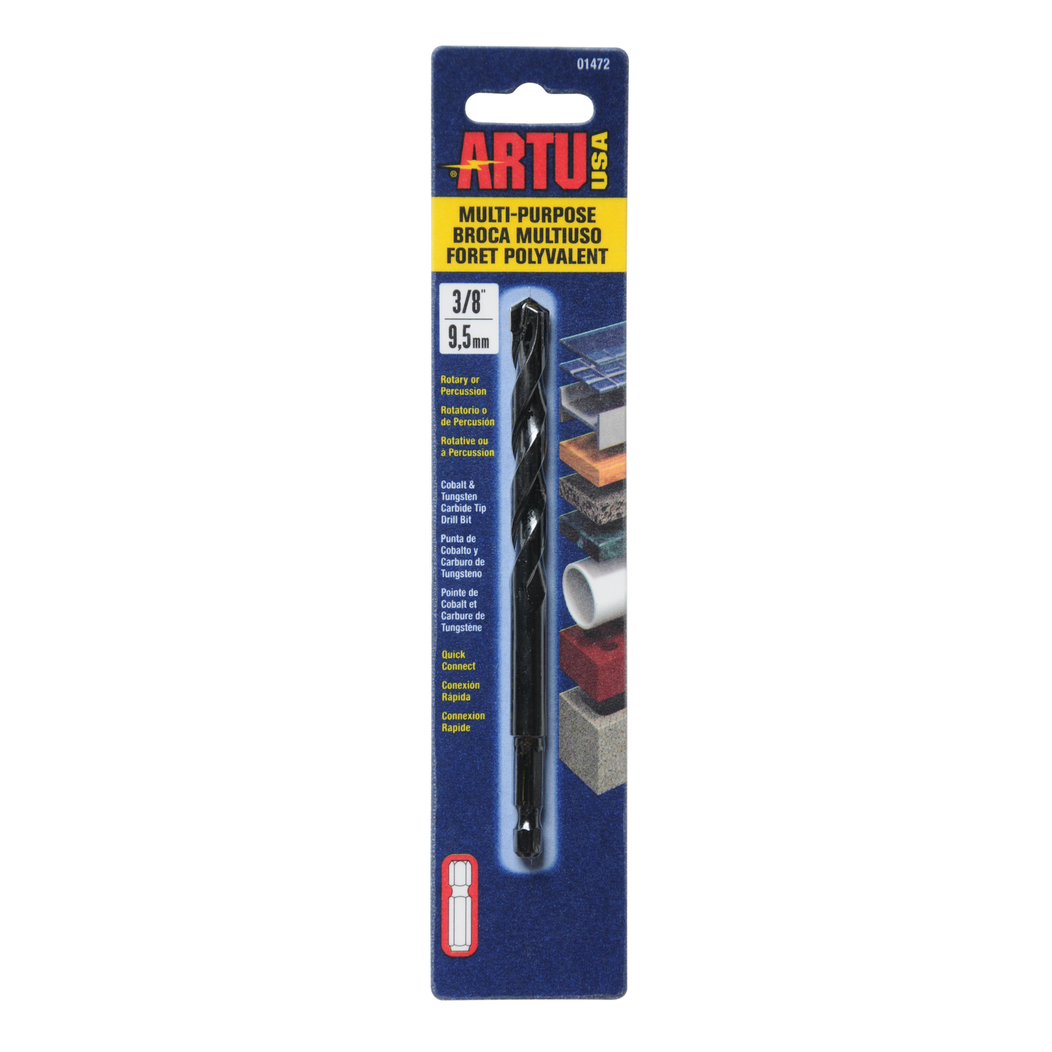ARTU 3/8 in. X 5-1/4 in. L Tungsten Carbide Tipped Drill Bit 1 pc - Intensery