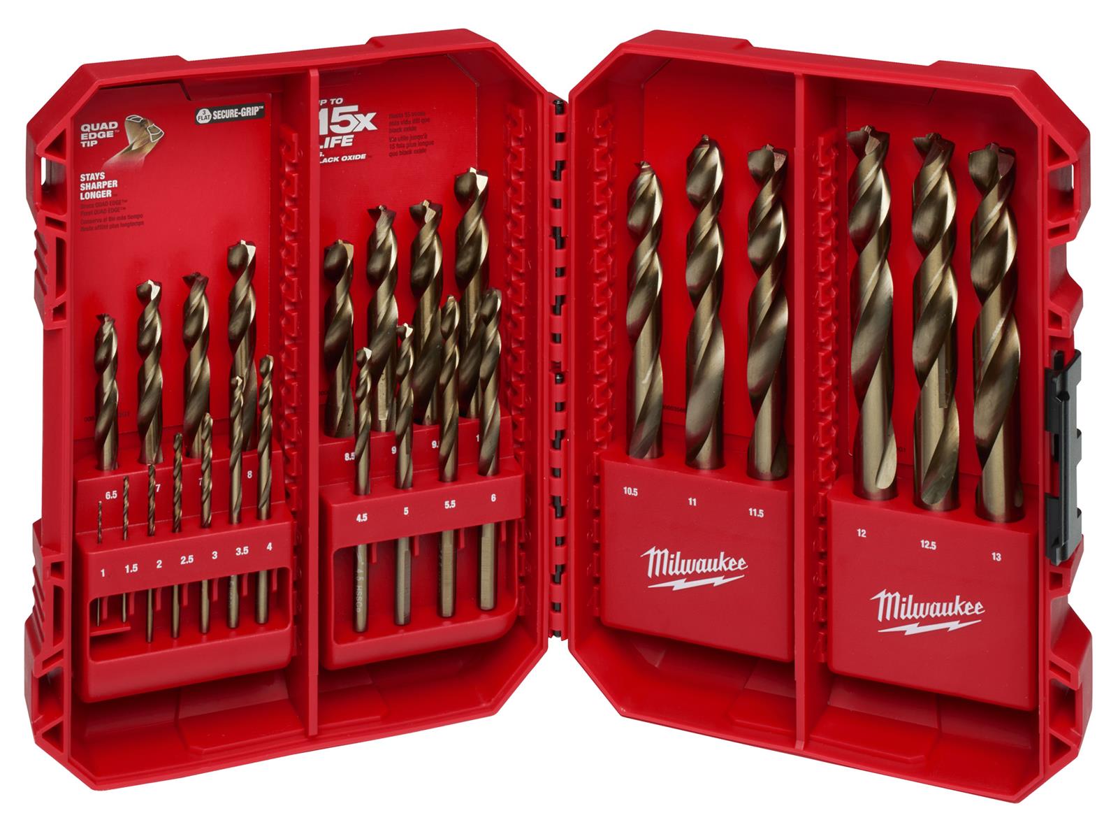 Milwaukee Tool 48-89-2531 Milwaukee RED HELIX Cobalt Drill Bits - Intensery