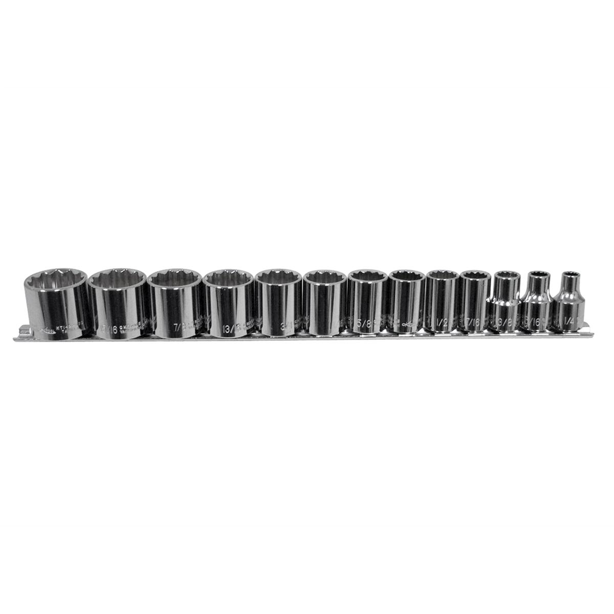 K-Tool International KTI22501 K Tool 13-Piece SAE 12-Point Socket Sets - Intensery