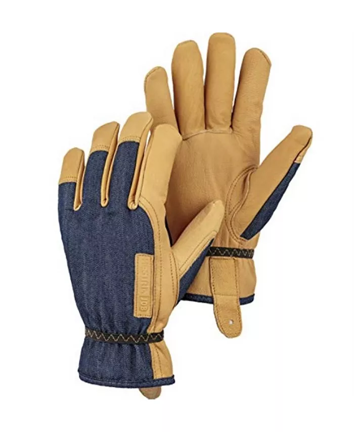 Hestra Kobolt Denim Goatskin Denim General Projects Size 11 - Intensery