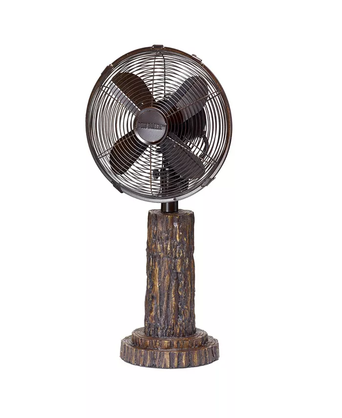 DecoBreeze Fir Bark Table Fan - Intensery