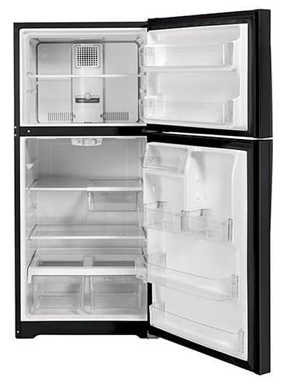 GE 21.9 Cu. Ft. Black Slate Garage Ready Top-Freezer Refrigerator - Intensery