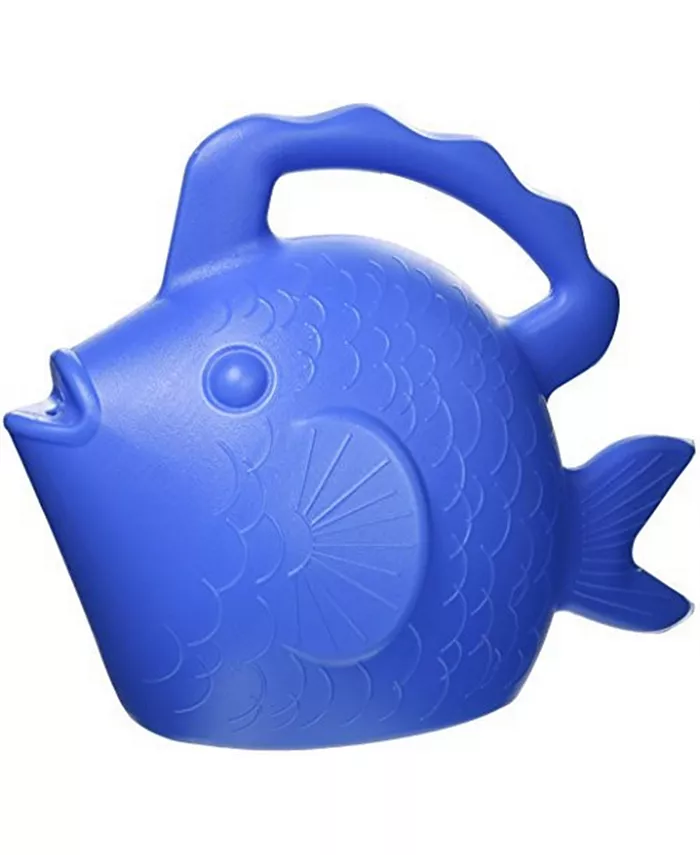 Novelty Plastic Character Watering Can， Fish， Bright Blue， 0.75 Gallon - Intensery