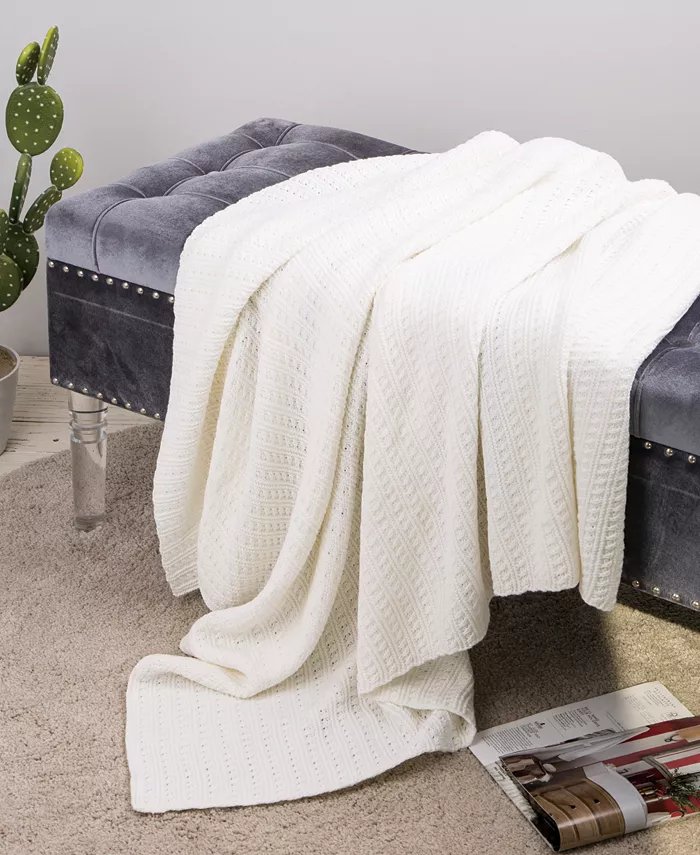 Glitzhome Knitted Throw Blanket - Intensery