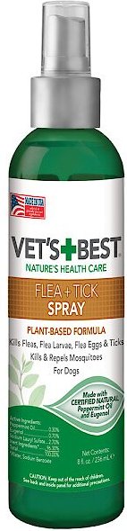Vet's Best Topical and Indoor Flea and Tick Spray for Dogs - Intensery