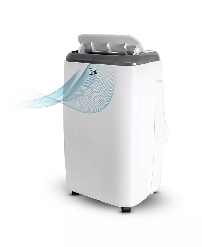 BLACK+DECKER 10，000 BTU SACC CEC (14，000 BTU ASHRAE) Portable Air Conditioner with Remote Control， White - Intensery
