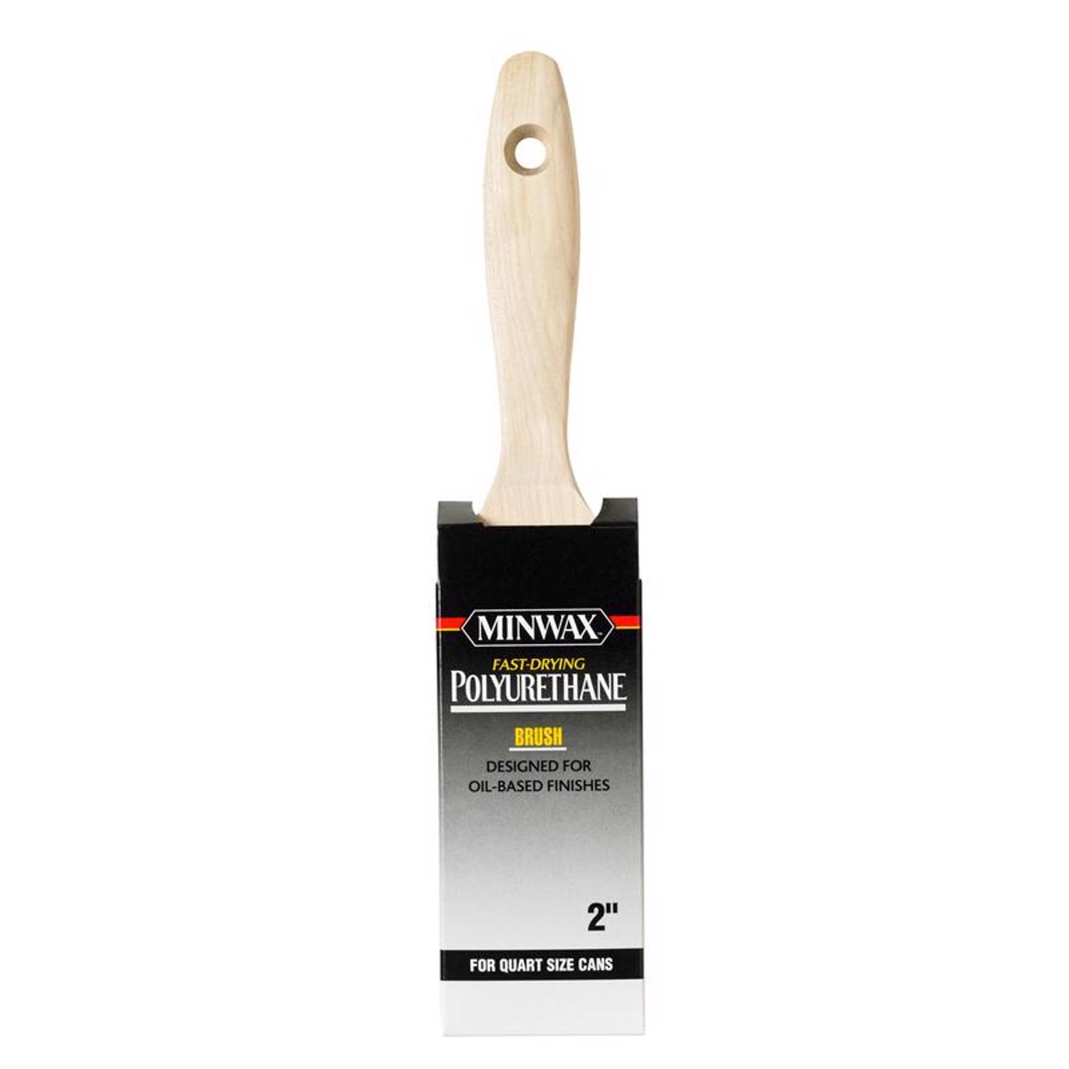Minwax Polyurethane 2 in. Flat Varnish Brush - Intensery