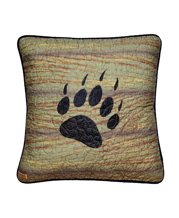 American Heritage Textiles Oakland Paw Decorative Pillow， 18