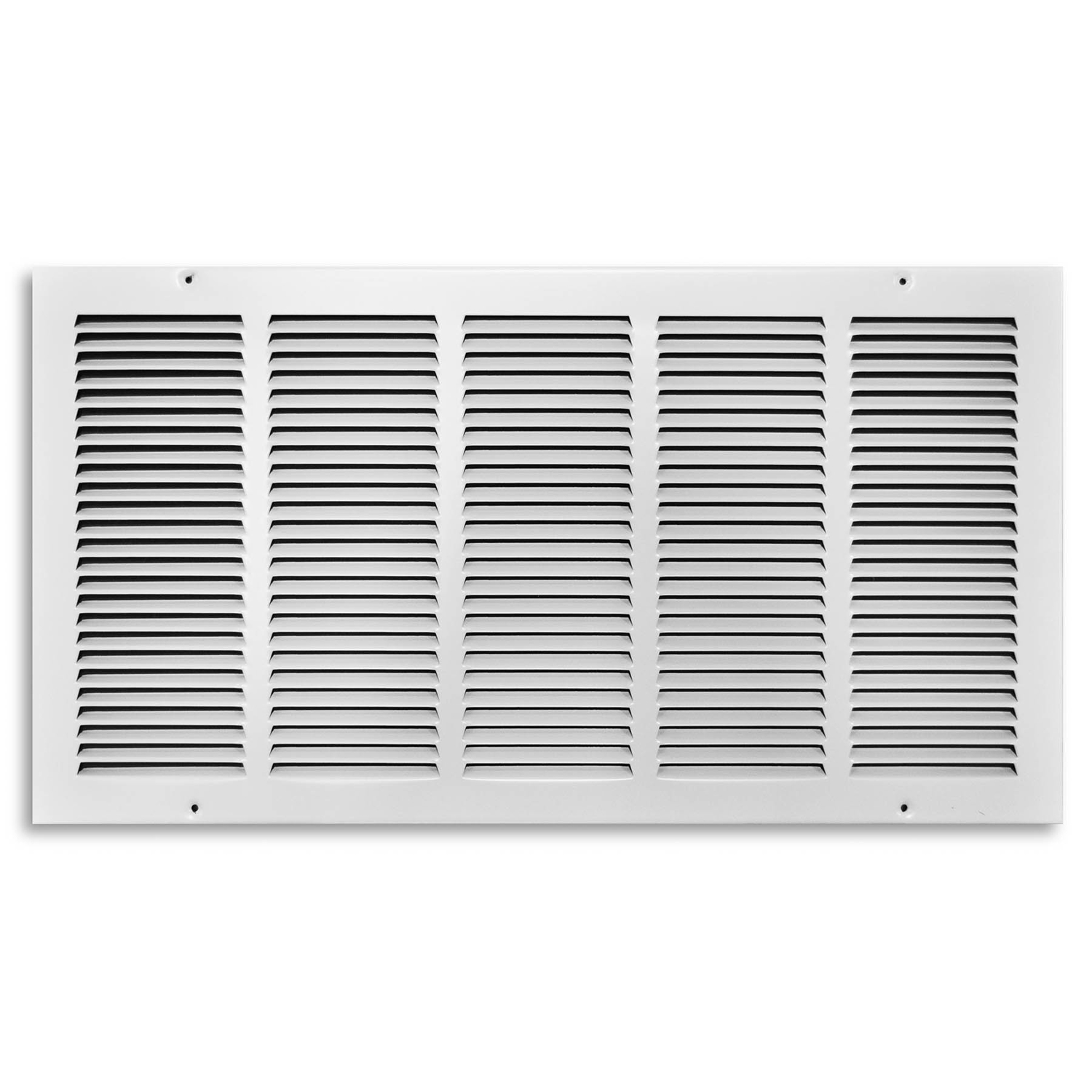 Tru Aire 12 in. H X 24 in. W 1-Way Powder Coat White Steel Return Air Grille - Intensery