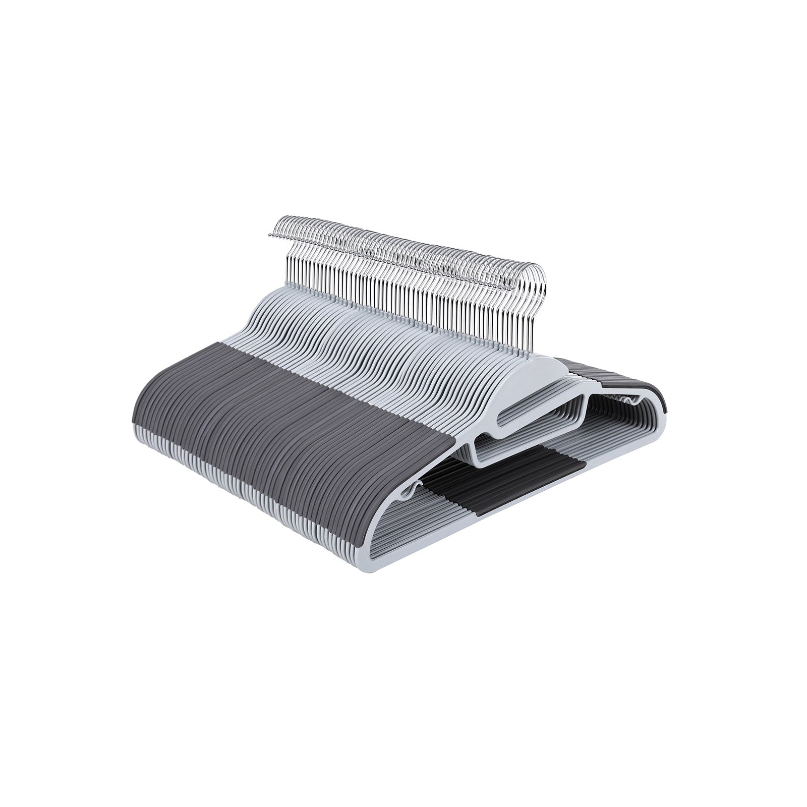 SONGMICS Heavy Duty Coat HangersLight Gray + Gray - Intensery