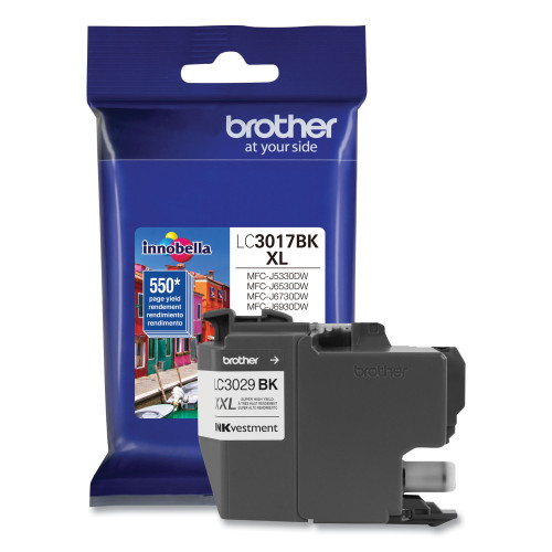 Brother LC3029BK INKvestment Super High-Yield Ink， 3，000 Page-Yield， Black - Intensery