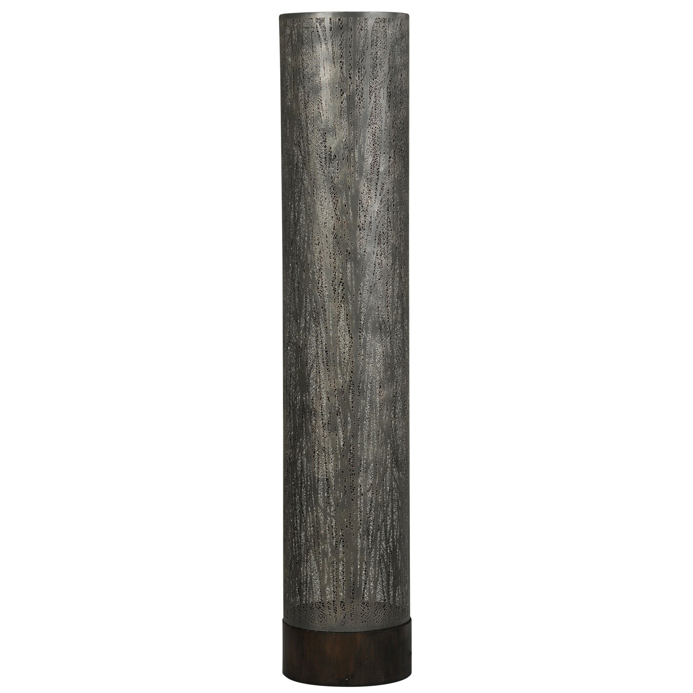 StyleCraft Berkley Trees Dark Laser Cut Metal Floor Lamp - Intensery