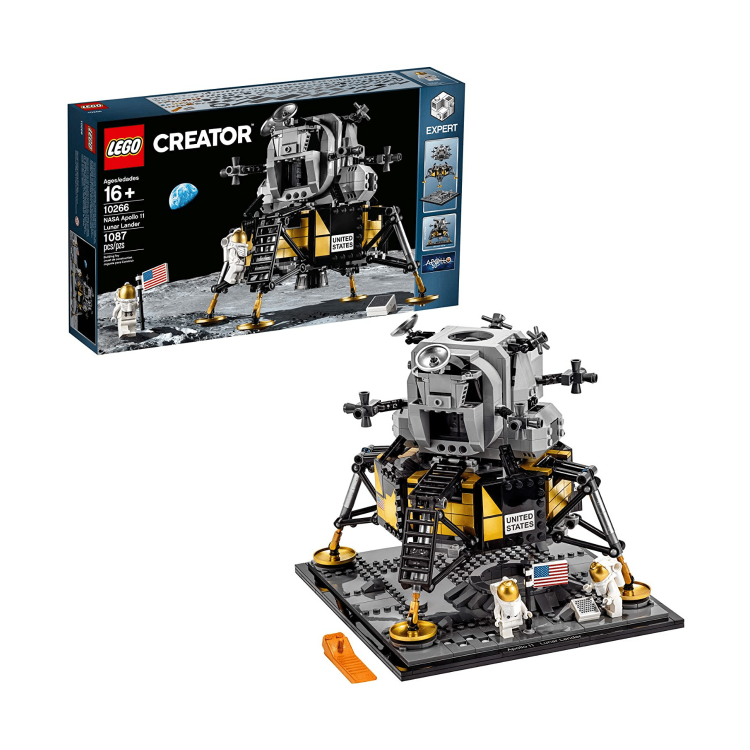 Lego Creator Expert NASA Apollo 11 Lunar Lander 10266 Building Kit New 2020 (1，087 Pieces) - Intensery