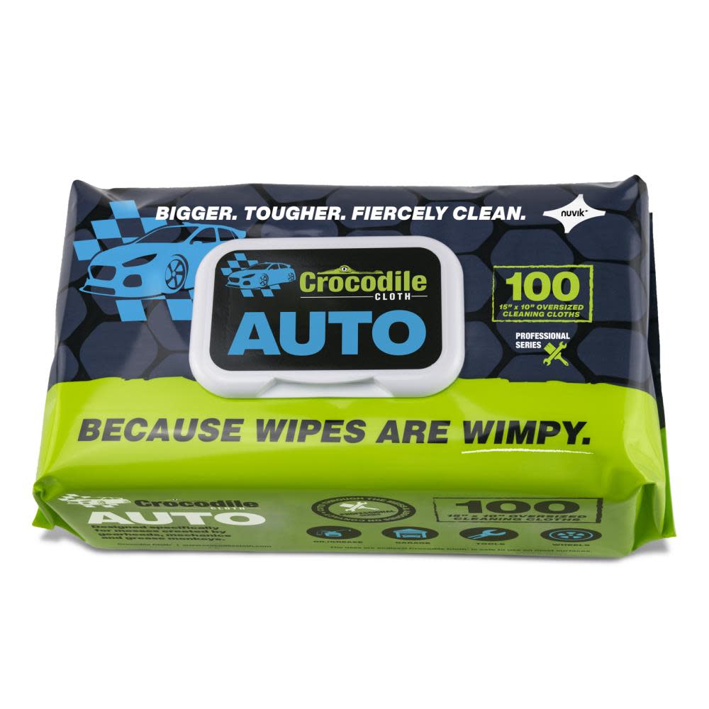 Crocodile Cloth Auto Huge Cleaning Cloths， 1 Pack/100 Cloths - Intensery