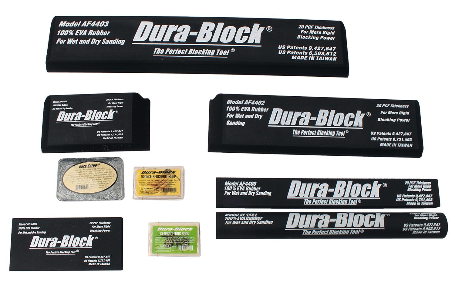 Durablock AF44L Dura-Block 7-Piece Sanding Block Kits - Intensery