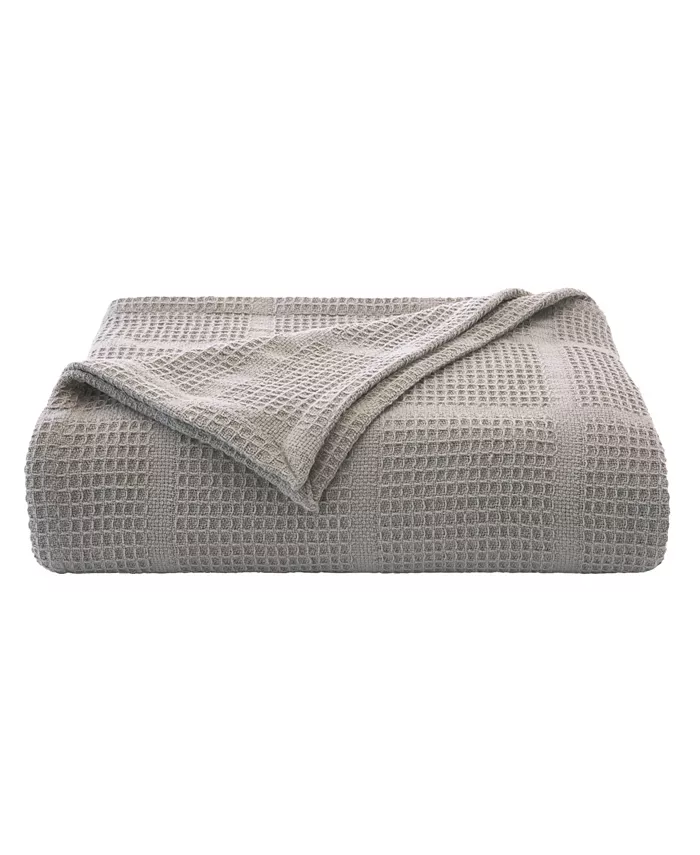 Kenneth Cole Essentials Waffle Grid King Blanket - Intensery